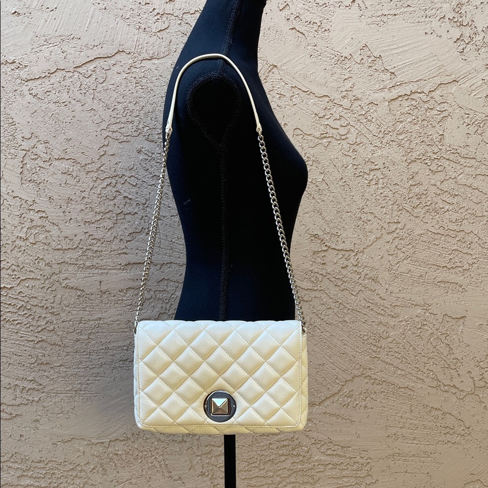 Kate Spade Cream Quilted Chain Bag